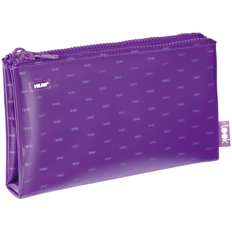 Пенал-косметичка 225*35*135 Milan "Look", 6 отделений, фиолетовый, ПВХ