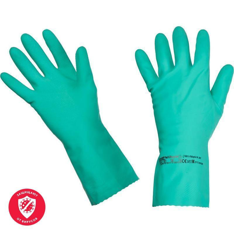 Перчатки резиновые Vileda Professional (повышенной прочности, размер 9, L, артикул производителя 100