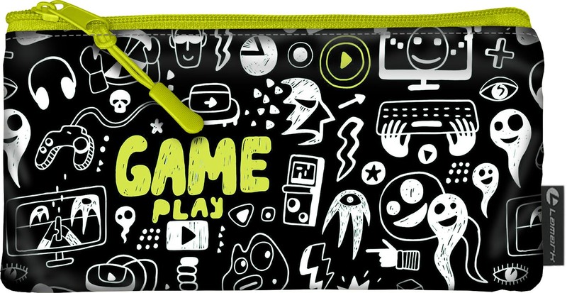 Косметичка Lamark Monster Game/Монстр игры, на молнии, 21х11,5 см, на подкладе, подвеска на бегунке