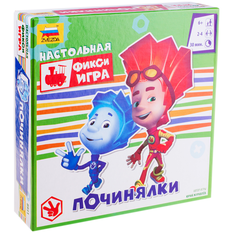 Игра настольная Звезда "Фиксики. Починялки", картонная коробка